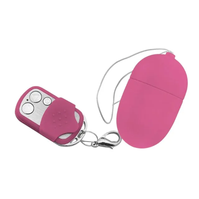 Ou vibrator INTOYOU MOOVE Remote Medium Egg Vibrator. cu control prin telecomandă. 10 funcții de vibrație. rezistent la apă. roz