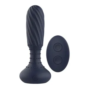 Plug anal vibrator DREAMTOYS Startroopers Titan. control prin telecomandă. 10 funcții de vibrație. lungime 14.2 cm. albastru