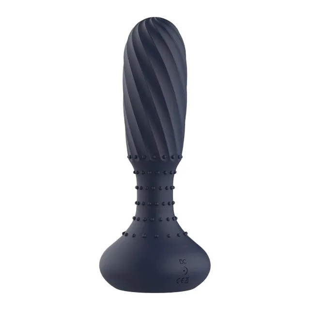 Plug anal vibrator DREAMTOYS Startroopers Titan. control prin telecomandă. 10 funcții de vibrație. lungime 14.2 cm. albastru