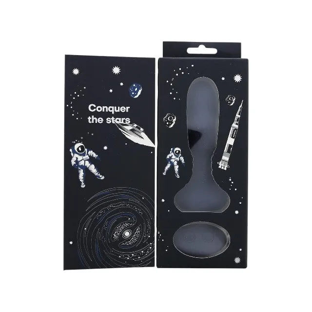Plug anal vibrator DREAMTOYS Startroopers Titan. control prin telecomandă. 10 funcții de vibrație. lungime 14.2 cm. albastru
