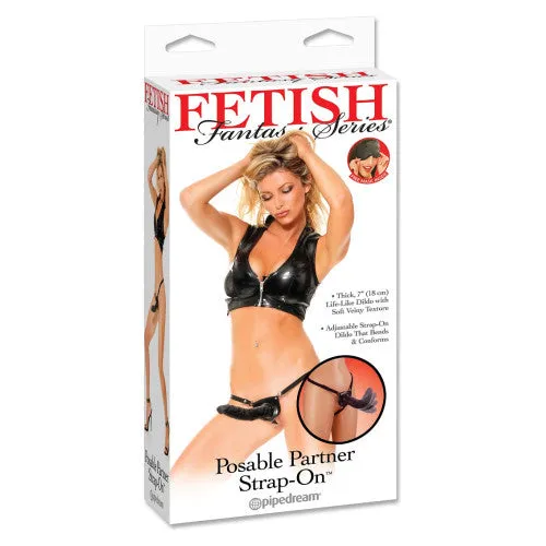 Posable Partner Strap-On with Dildo 11x4 cm