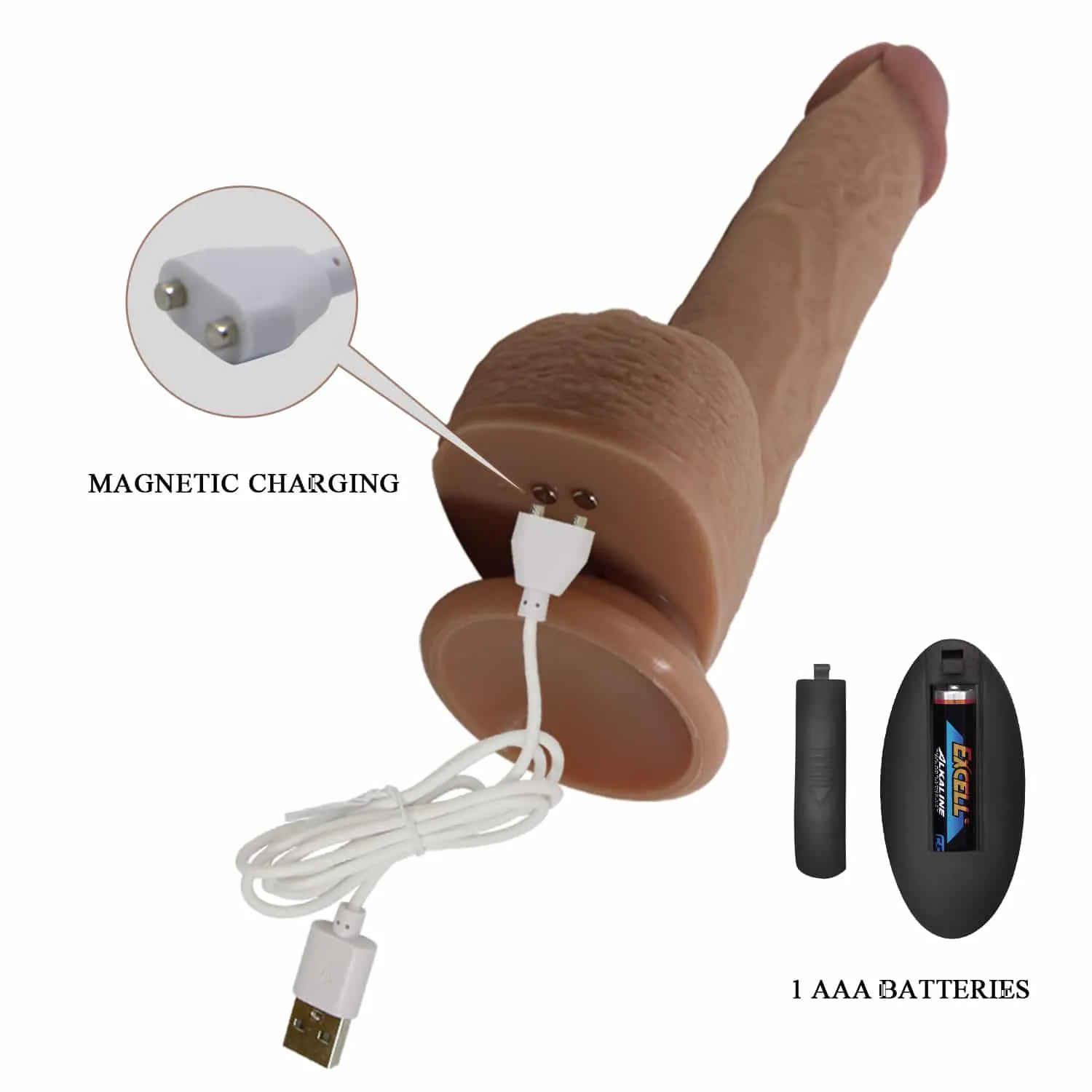 PRETTY LOVE TOMMY thrusting and vibrating dildo