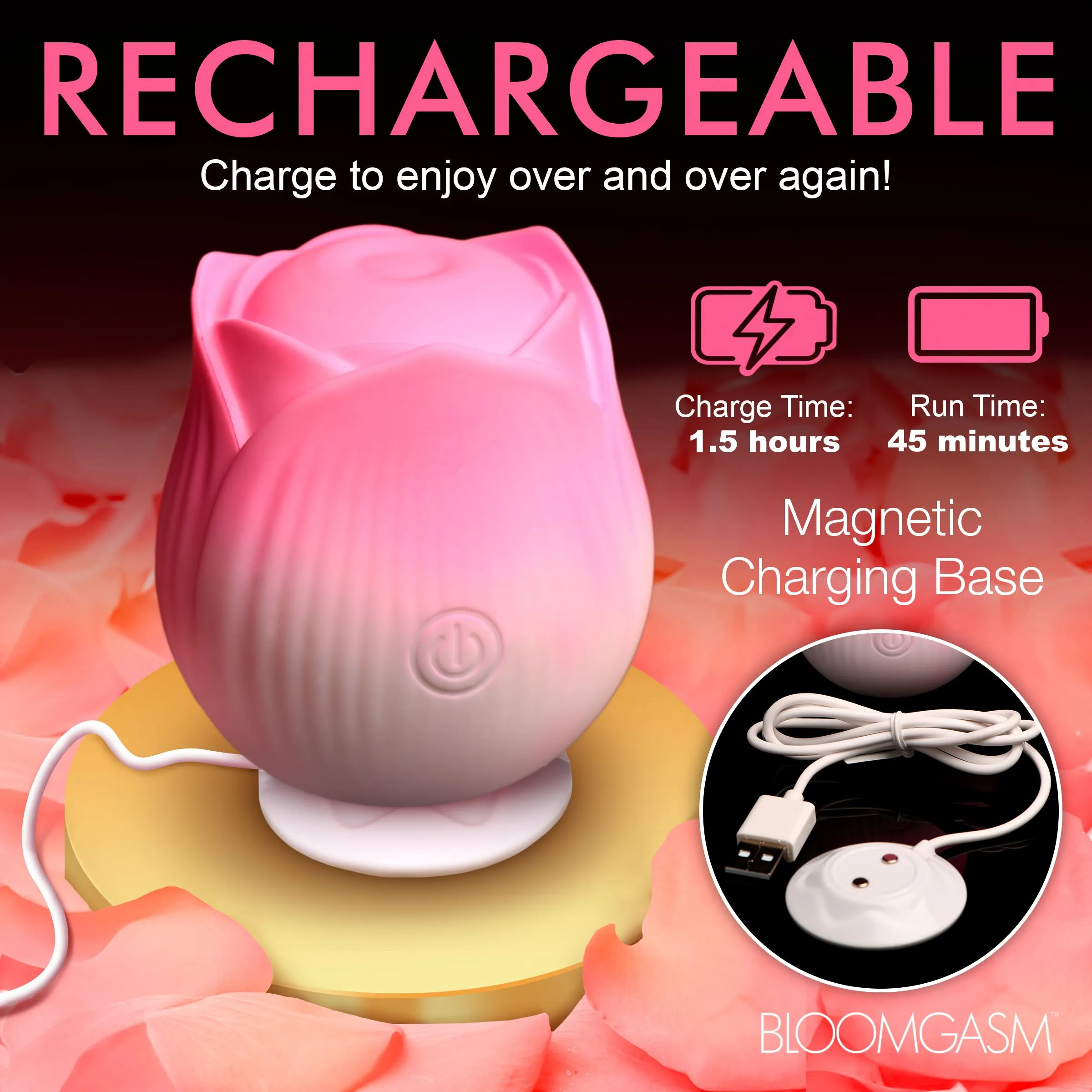 Pulsing Rose Clit Stimulator
