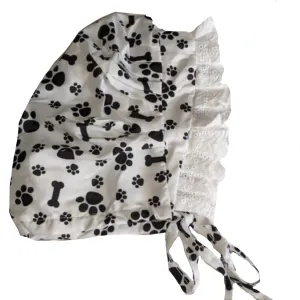 Puppy Paws & Bones Adult Baby Bonnet