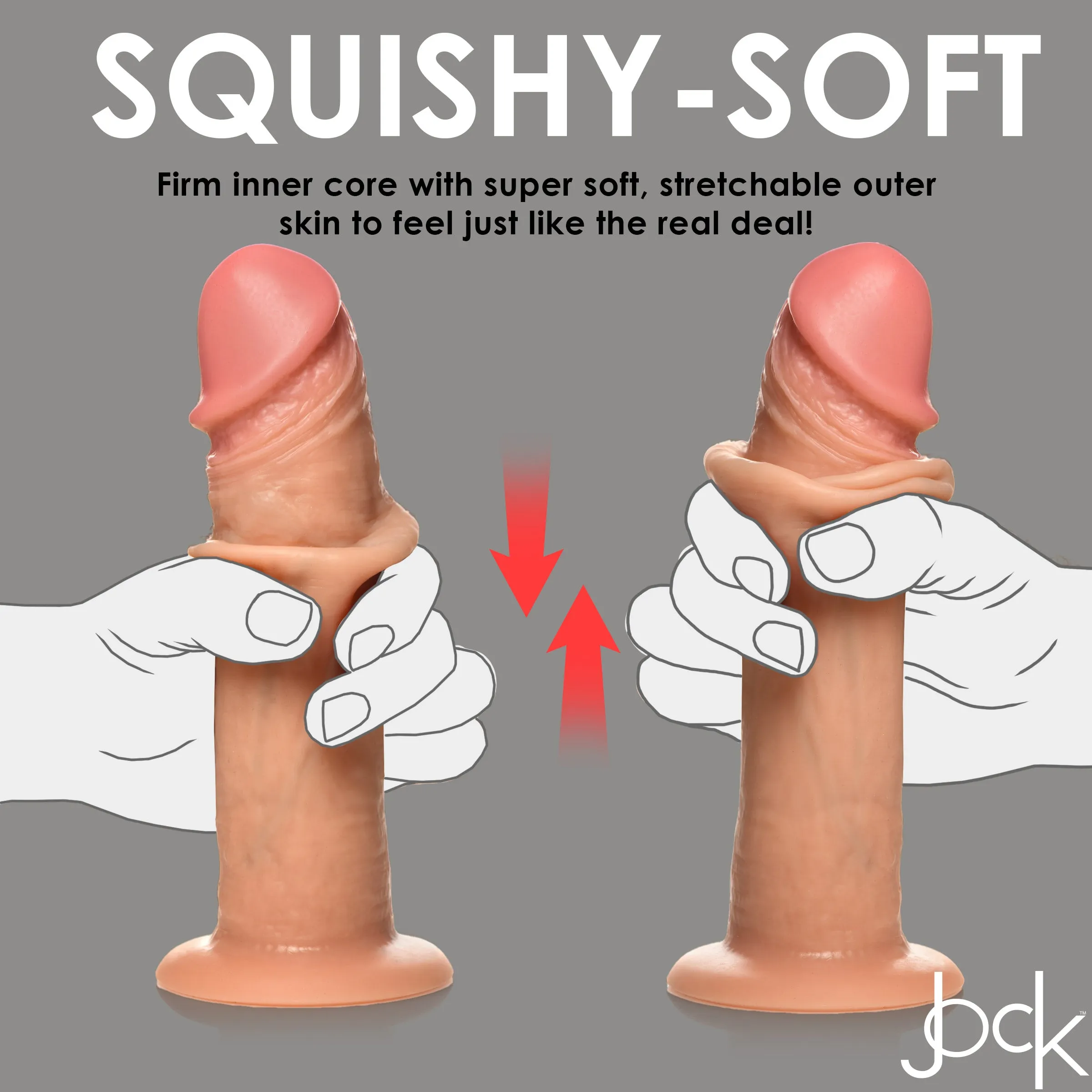 Realistic 8 Inch Vibrating Dildo