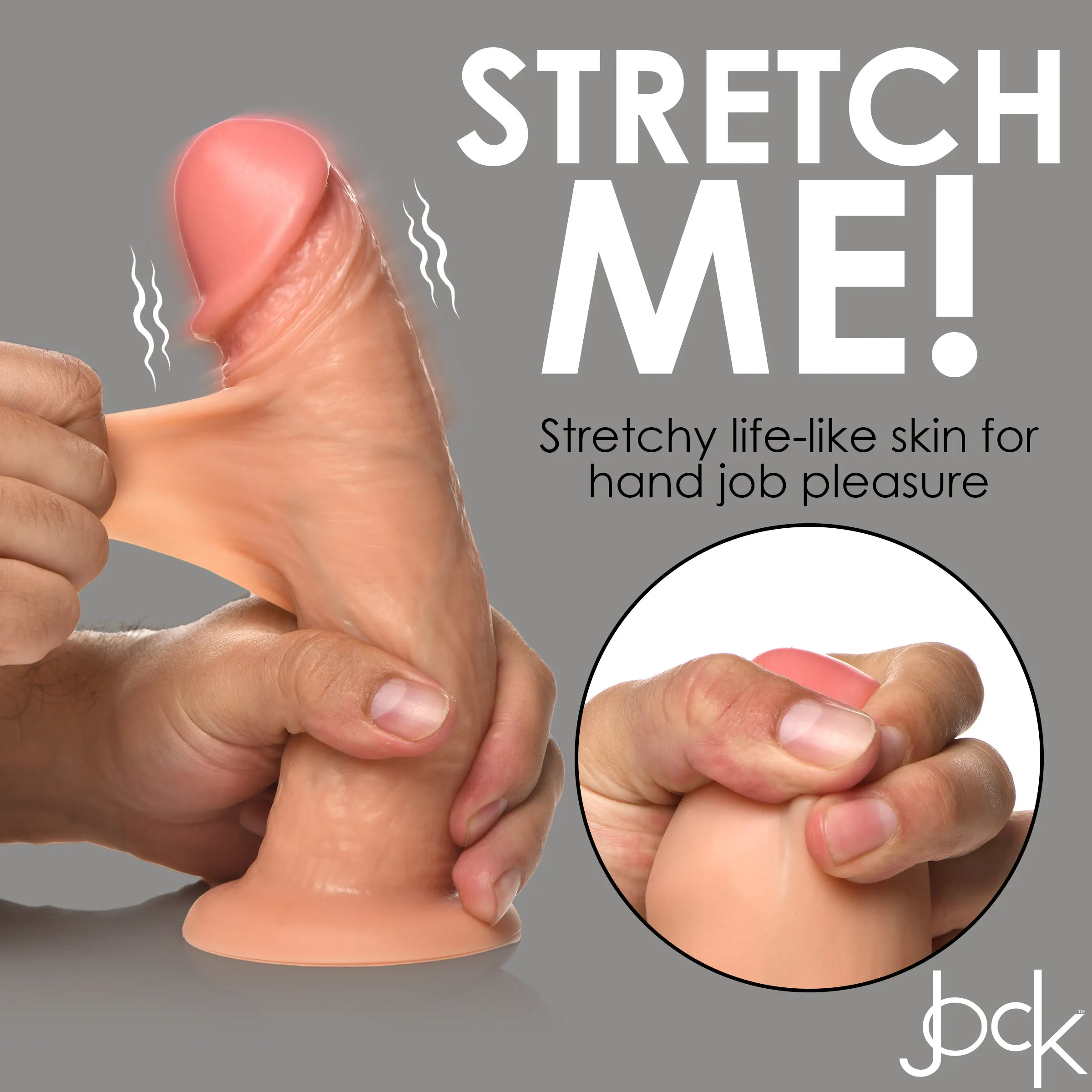 Realistic 8 Inch Vibrating Dildo