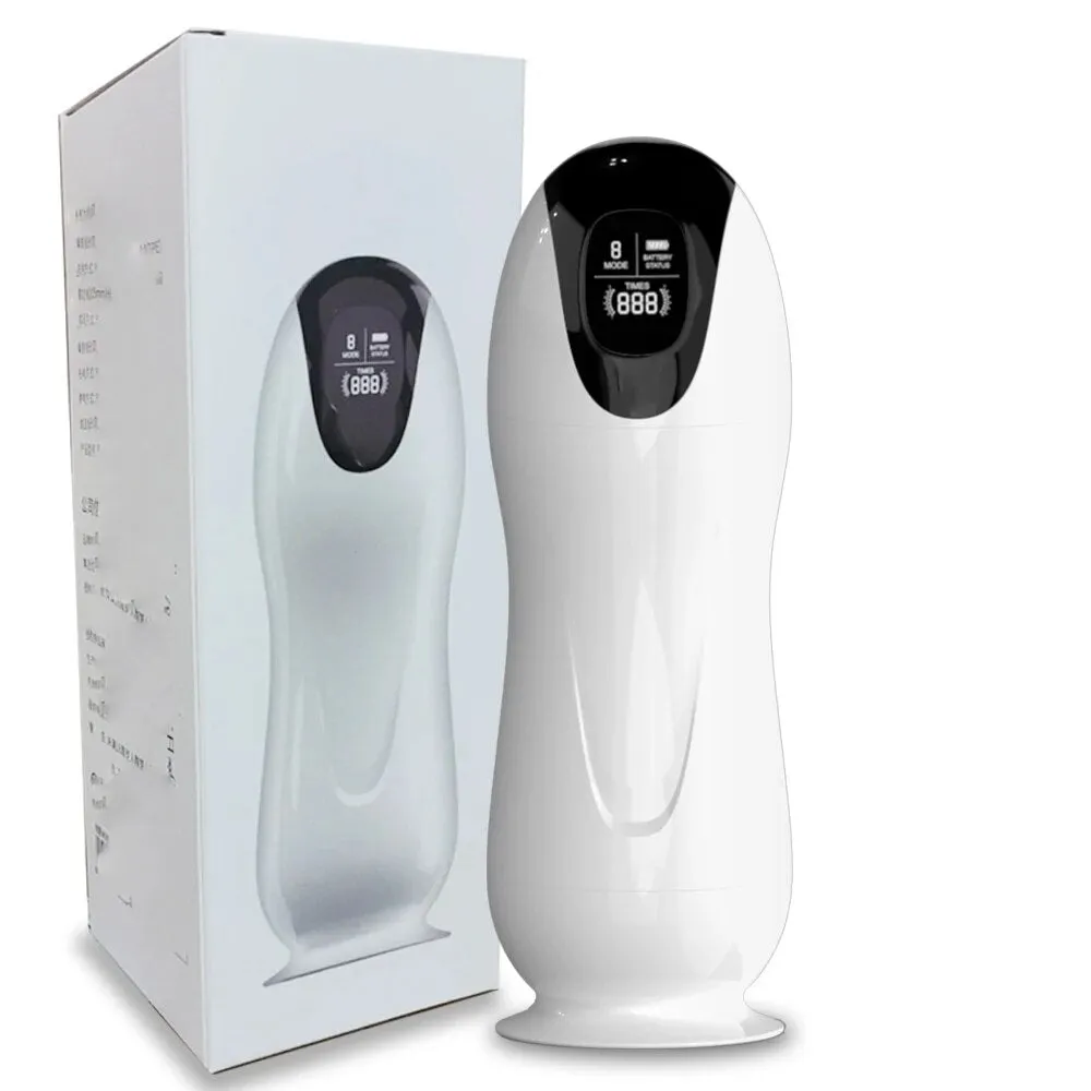 Realistic Pussy Adult Stroker Male Masturbator - Vibrating Thrusting Penis Massage Voice Interaction