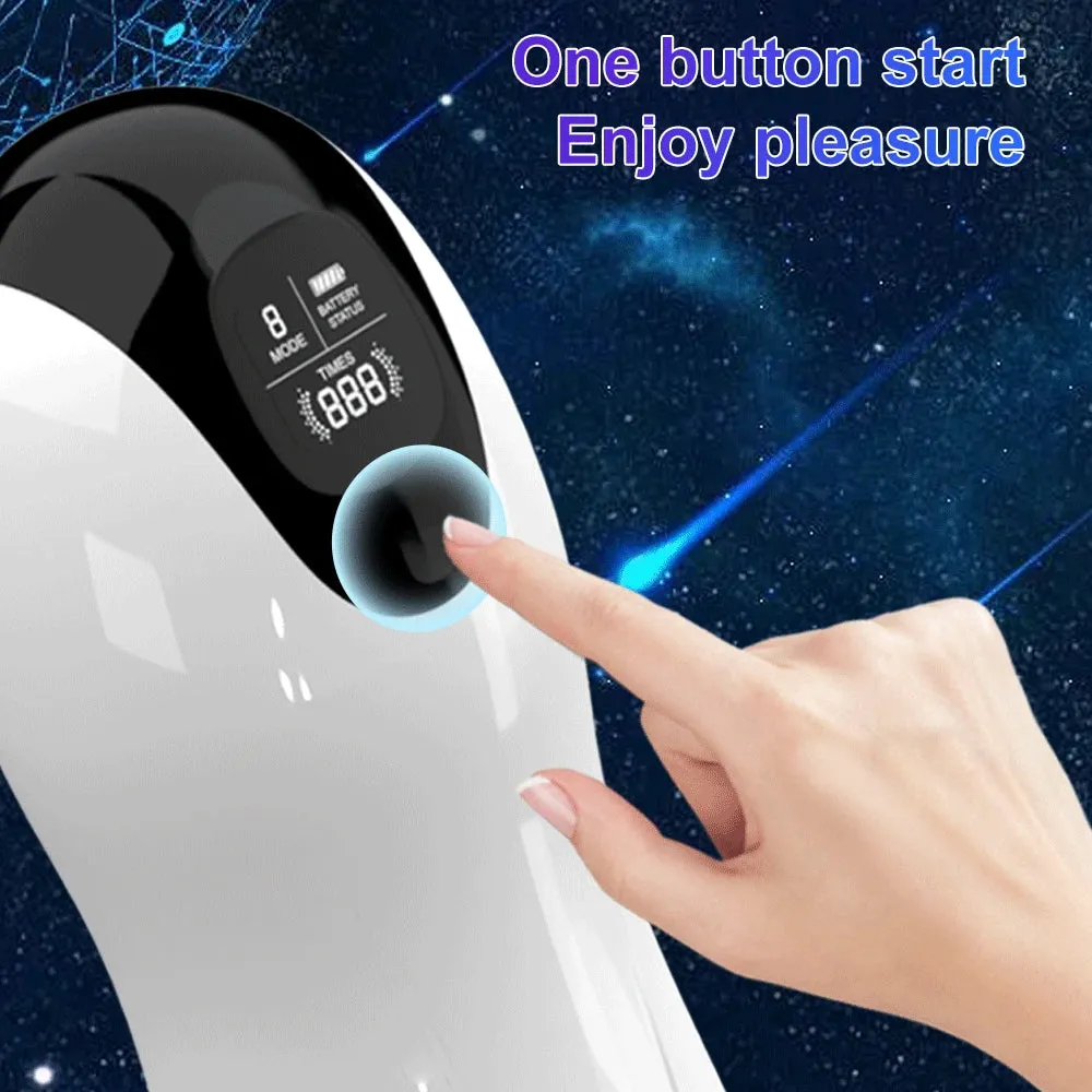 Realistic Pussy Adult Stroker Male Masturbator - Vibrating Thrusting Penis Massage Voice Interaction