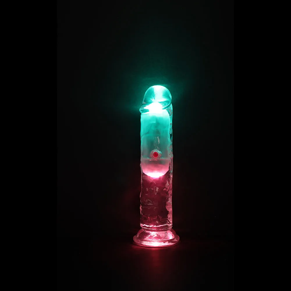 RealRock Wireless Rechargeable Remote Control Vibrating 6 in. Dildo Clear