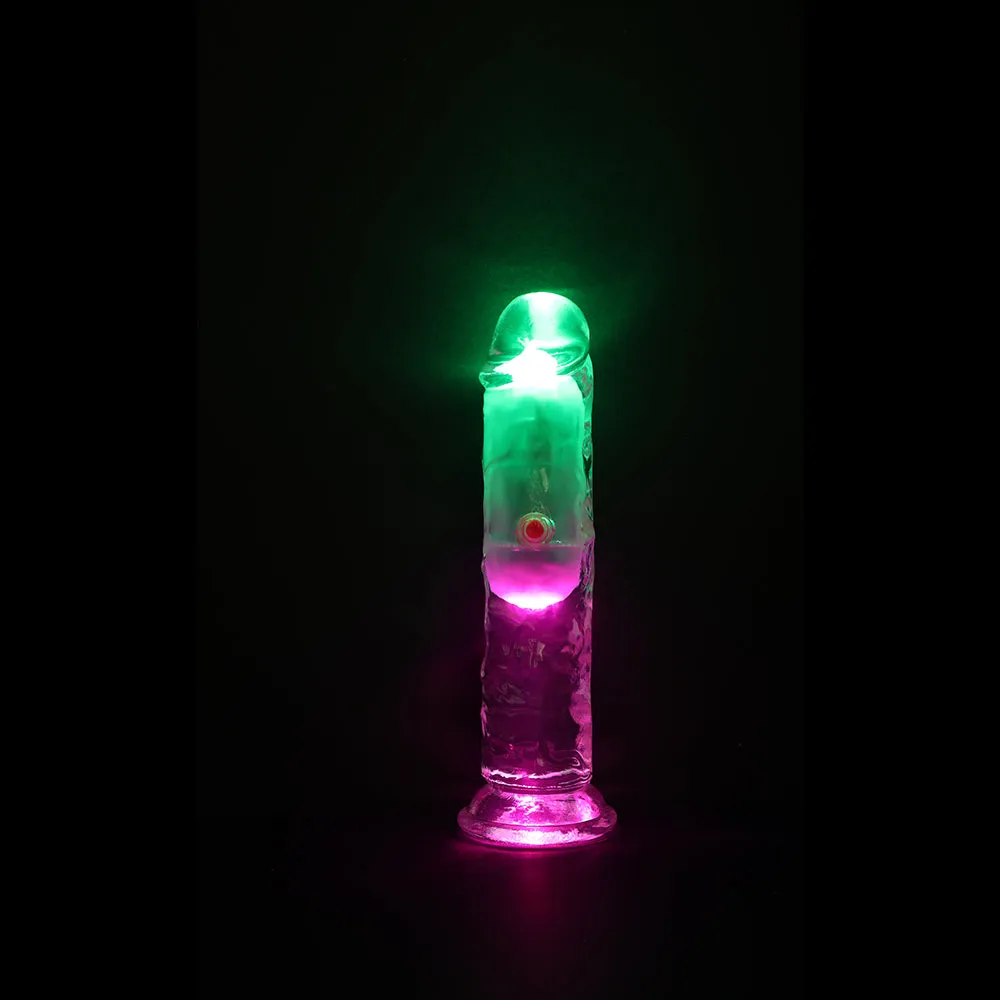 RealRock Wireless Rechargeable Remote Control Vibrating 6 in. Dildo Clear