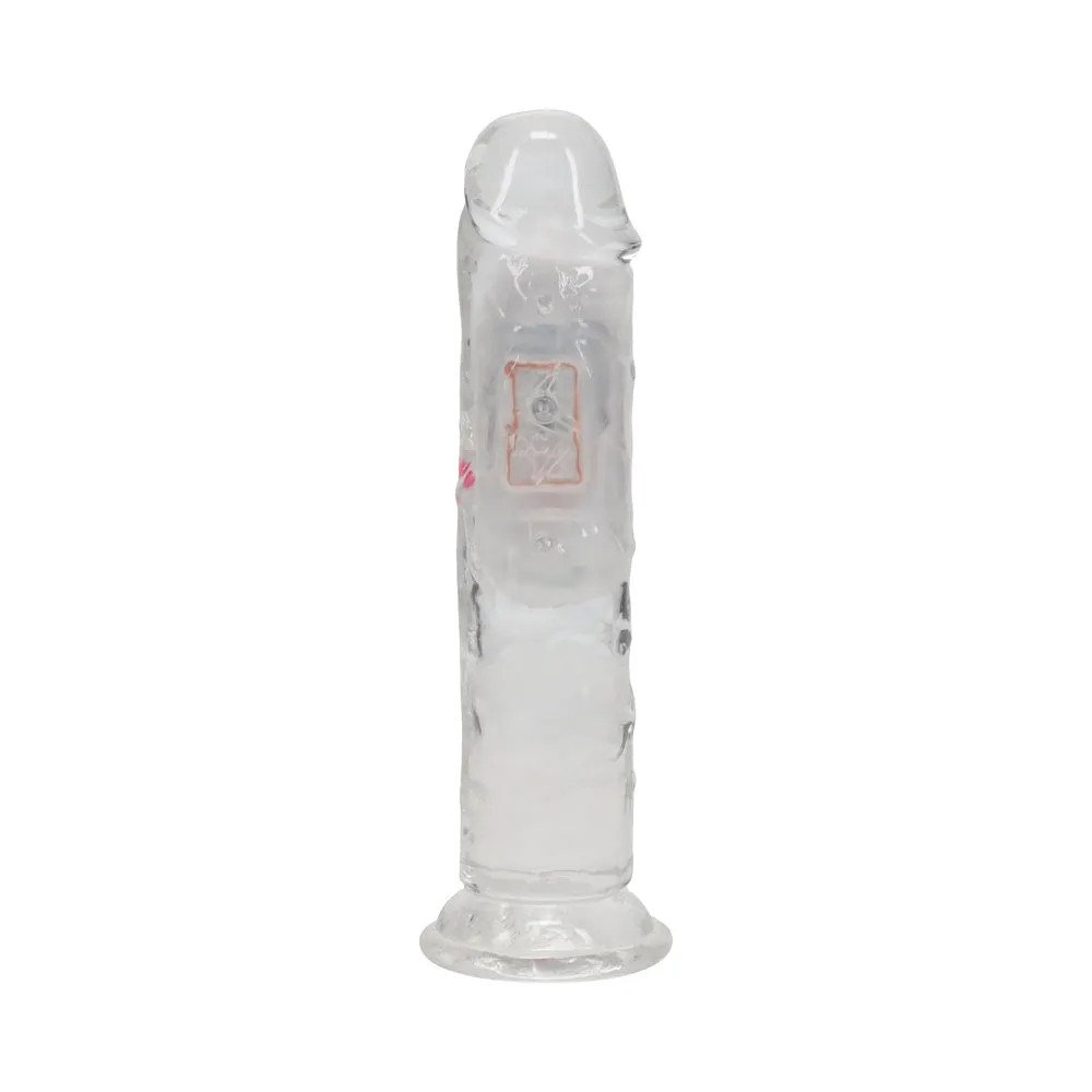 RealRock Wireless Rechargeable Remote Control Vibrating 6 in. Dildo Clear
