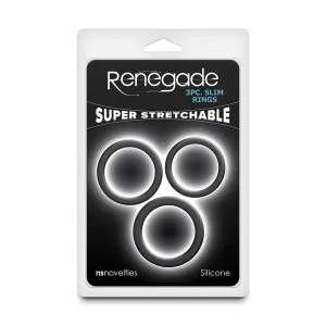Renegade 3pc Slim Cock Rings Ring by NS Novelties