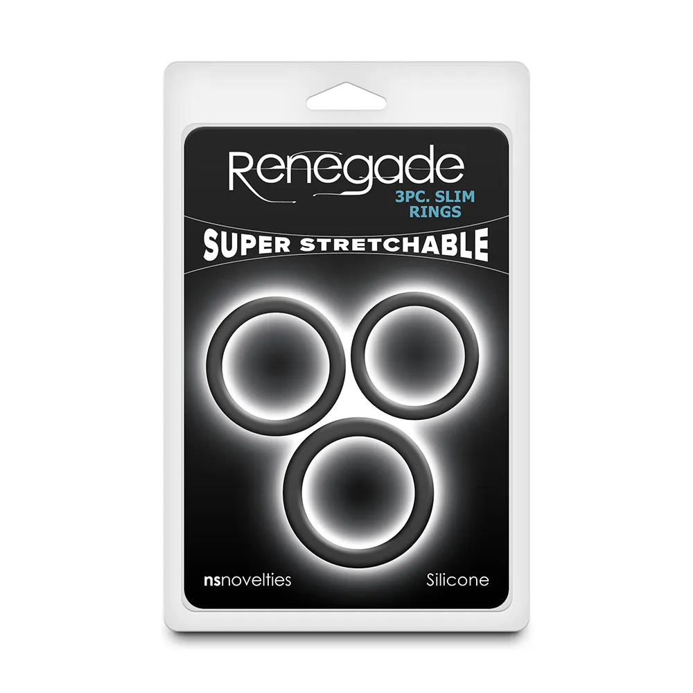 Renegade 3pc Slim Cock Rings Ring by NS Novelties