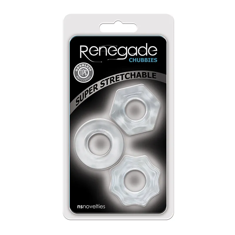 Renegade Chubbies Cock Rings 3pk by NS Novelties