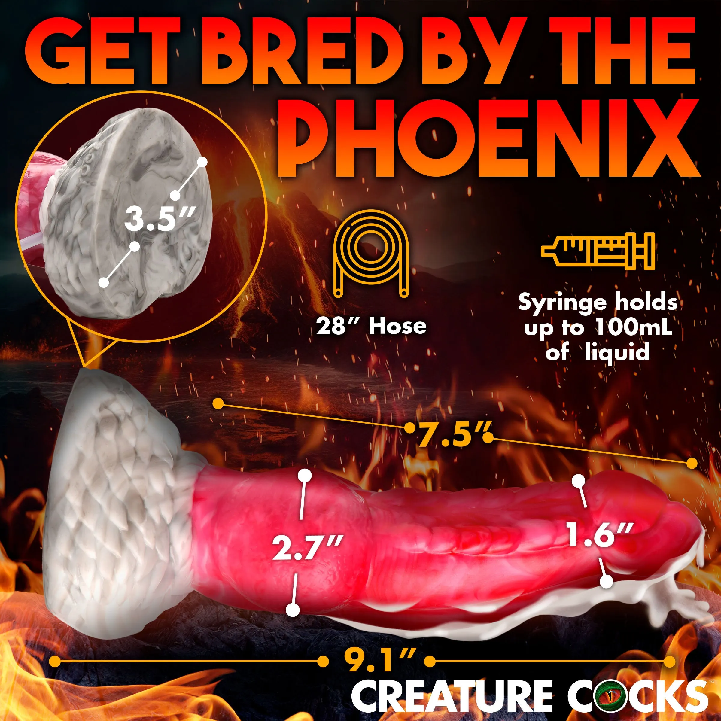 Resurrector Phoenix Squirting Dildo