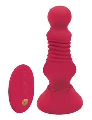 Rosegasm Rosebud Remote Control Thrusting Plug