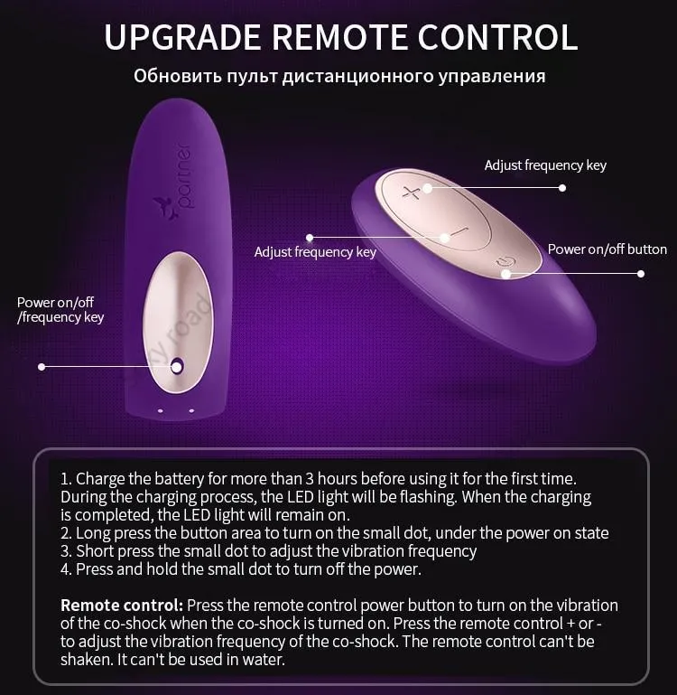 Satisfyer Partner Plus  G Spot  Silicone Vibration Wireless Remote Control Vibrator