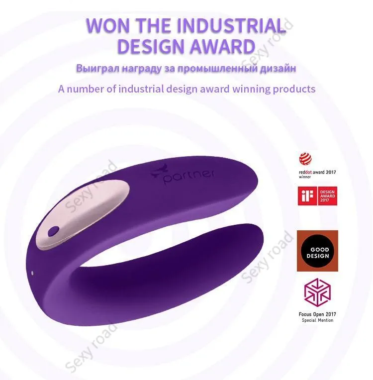 Satisfyer Partner Plus  G Spot  Silicone Vibration Wireless Remote Control Vibrator