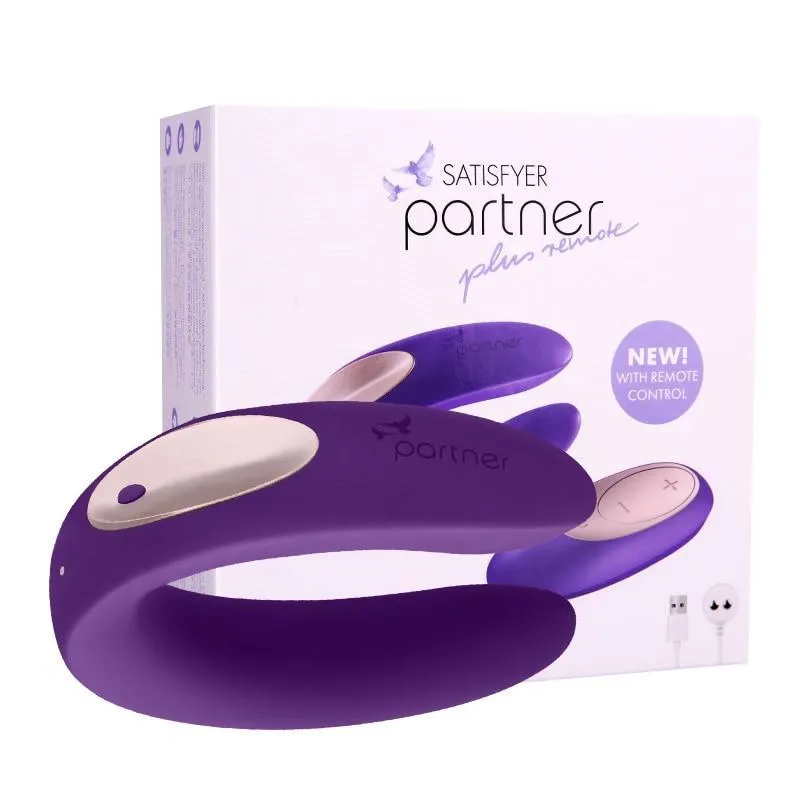 Satisfyer Partner Plus  G Spot  Silicone Vibration Wireless Remote Control Vibrator