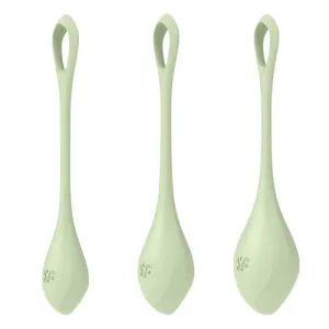 Satisfyer Yoni Power 2 Kegel Balls LIGHT GREEN 3-PIECE SET
