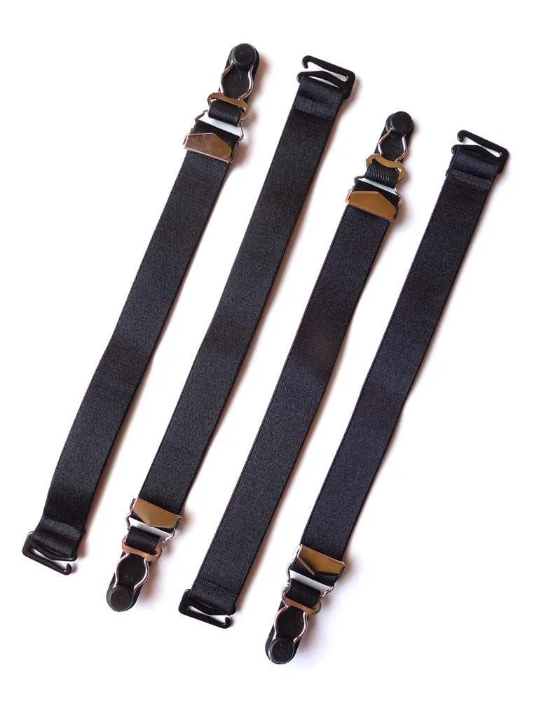 Set of 4. Detachable 3/4 Garter Straps