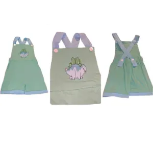 Shortalls with Pockets Dinosaur