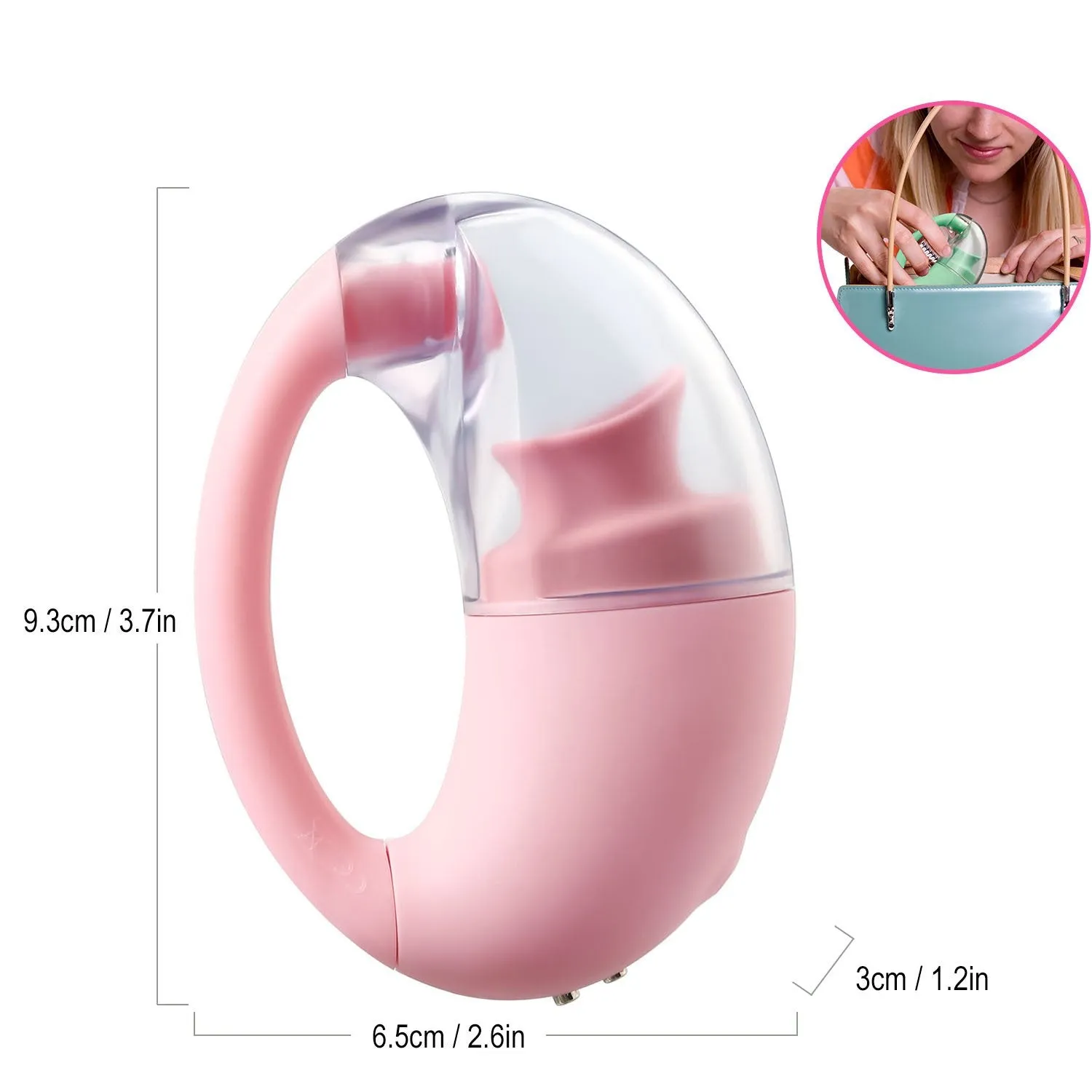 Simulate Tongue Rotation Vibrator Clitoral Pussy Nipple Licking Toy