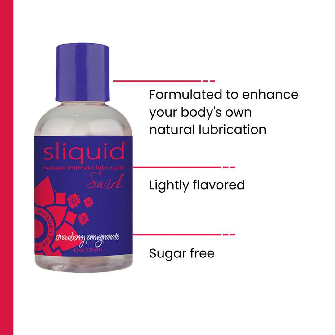 Sliquid Swirl Naturals Strawberry Pomegranate Flavored Lubricant 🍓
