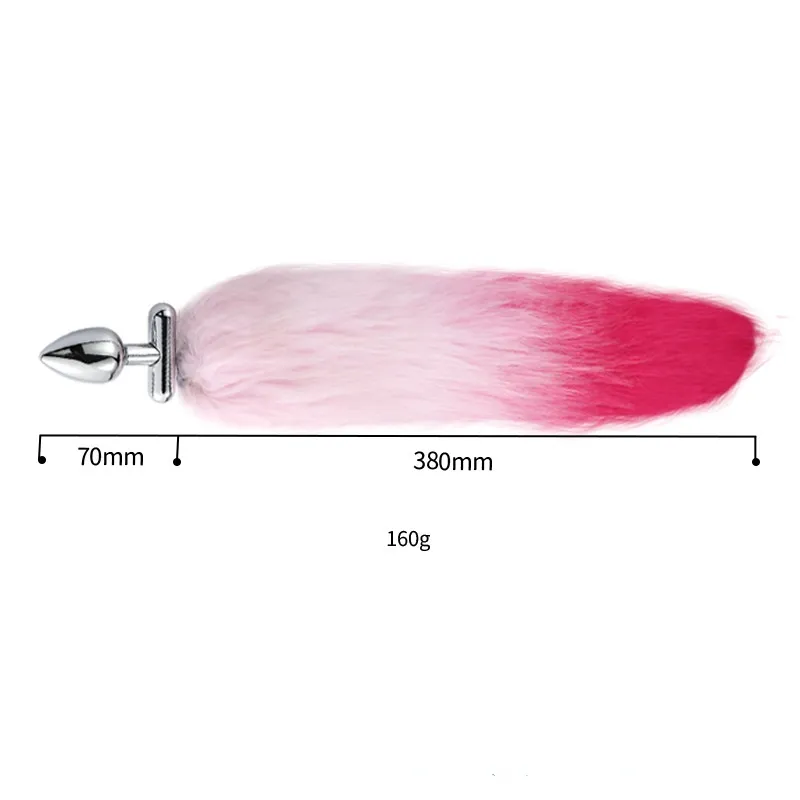 Stainless Steel Faux Fox Tail Butt Plug For Cosplay and Outside Wear