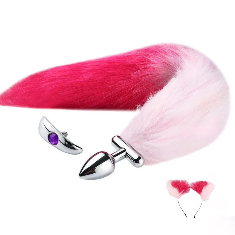 Stainless Steel Faux Fox Tail Butt Plug For Cosplay and Outside Wear