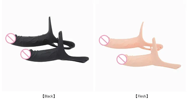 Strap On Cock Sleeve Male Sex Toys - Realistic Penis Enlarger Extender Couple Play