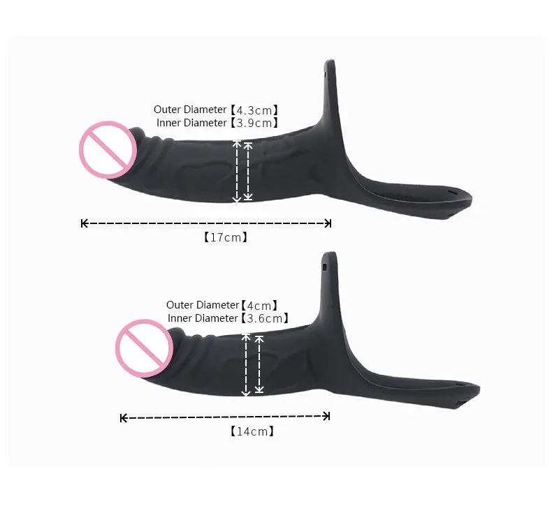 Strap On Cock Sleeve Male Sex Toys - Realistic Penis Enlarger Extender Couple Play