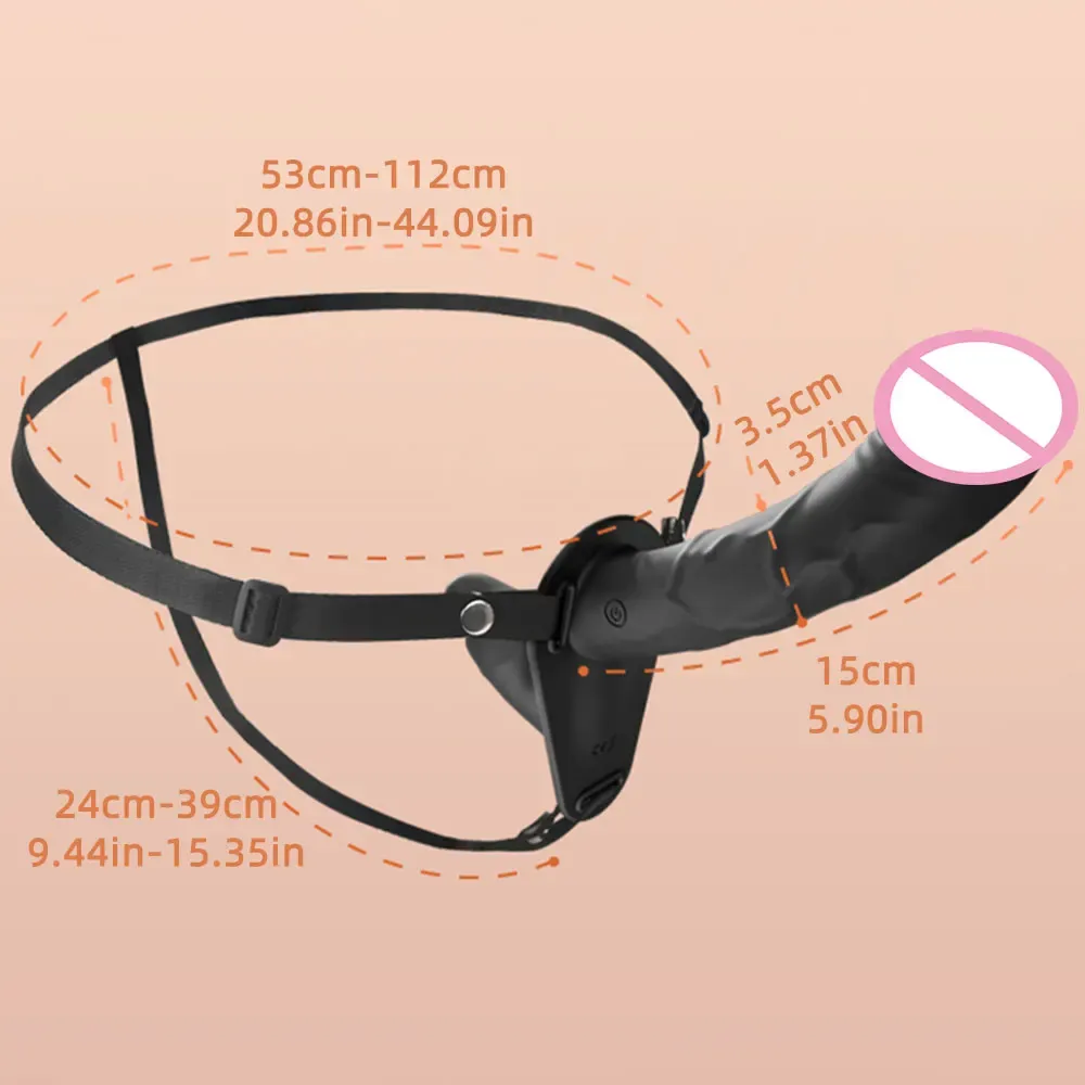 Strap On Double End Didlo - Remote Control Vibrating Pleasure for Lesbian Couples
