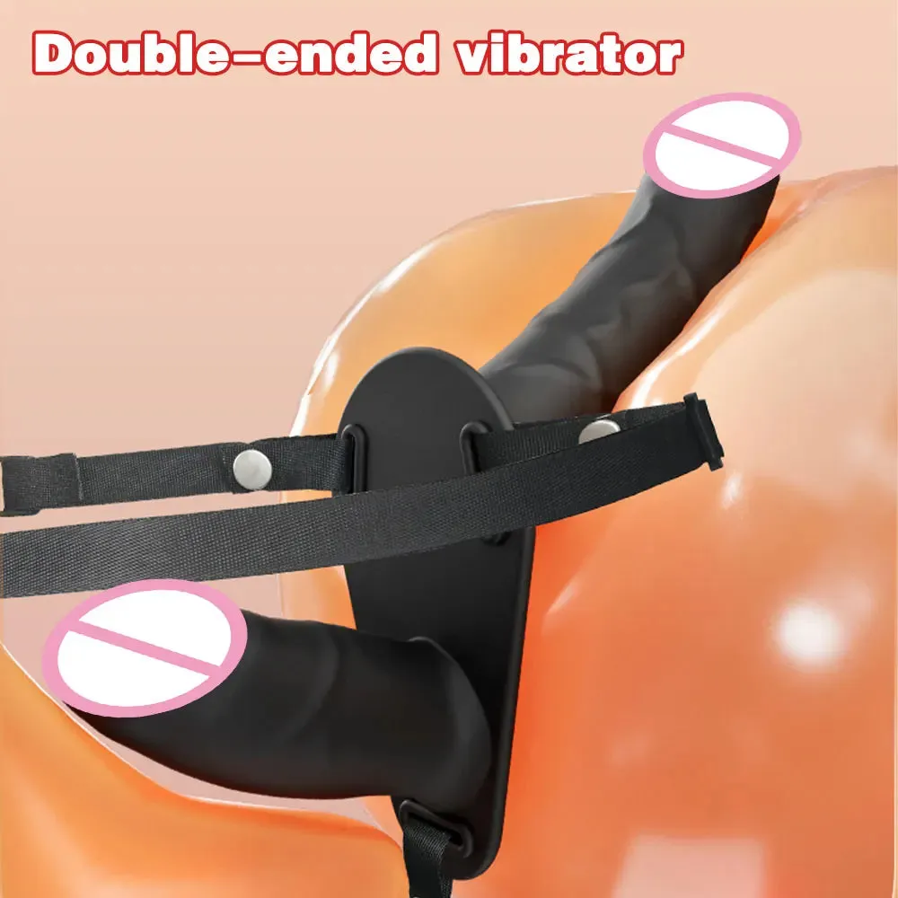 Strap On Double End Didlo - Remote Control Vibrating Pleasure for Lesbian Couples