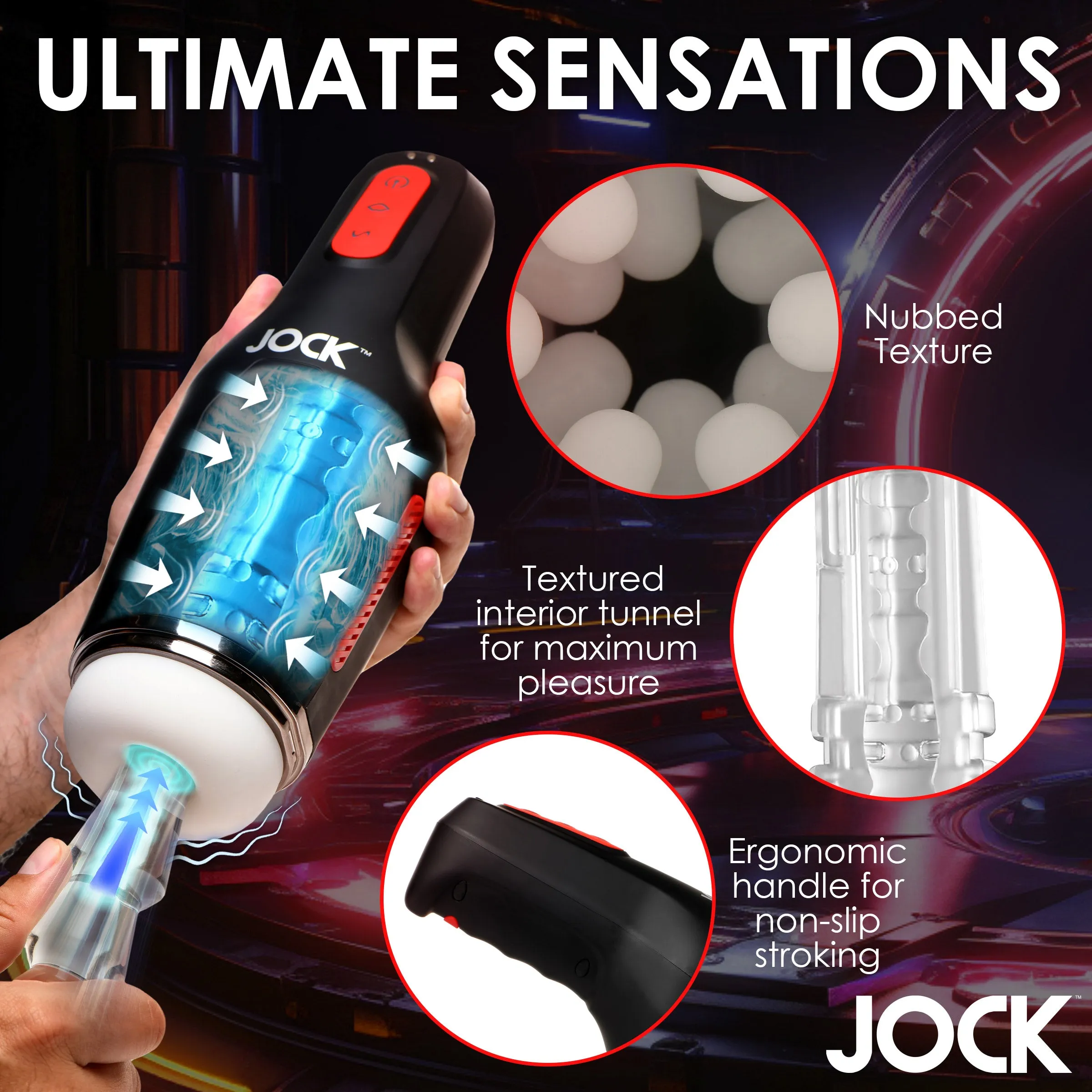 Sucking And Vibrating Masturbator