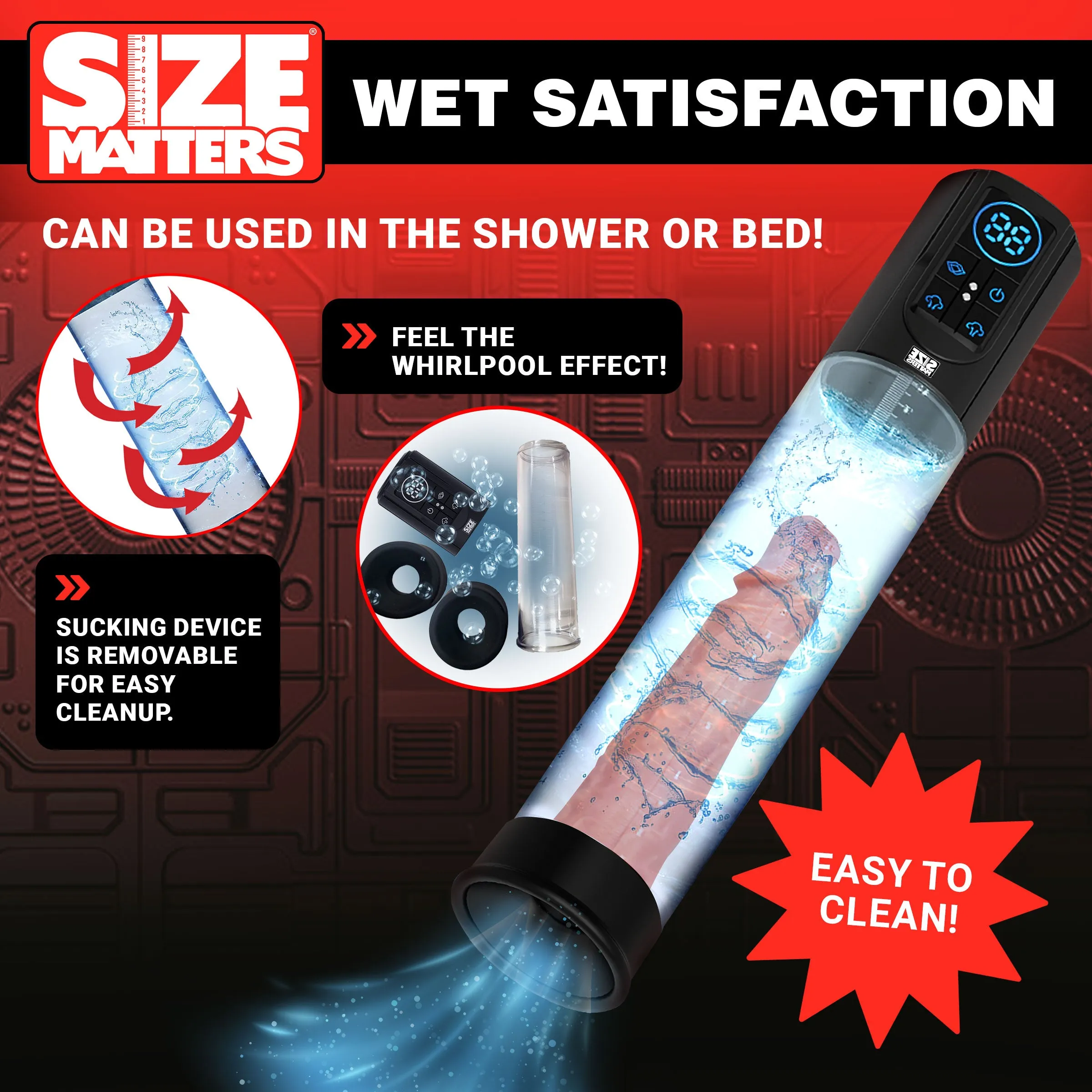Sucking Penis Pump w/ Digital Display