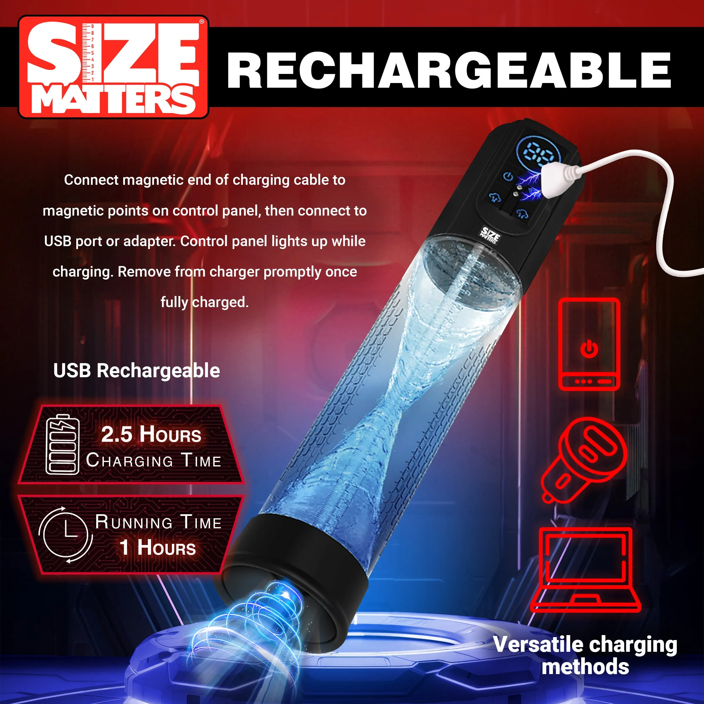 Sucking Penis Pump w/ Digital Display