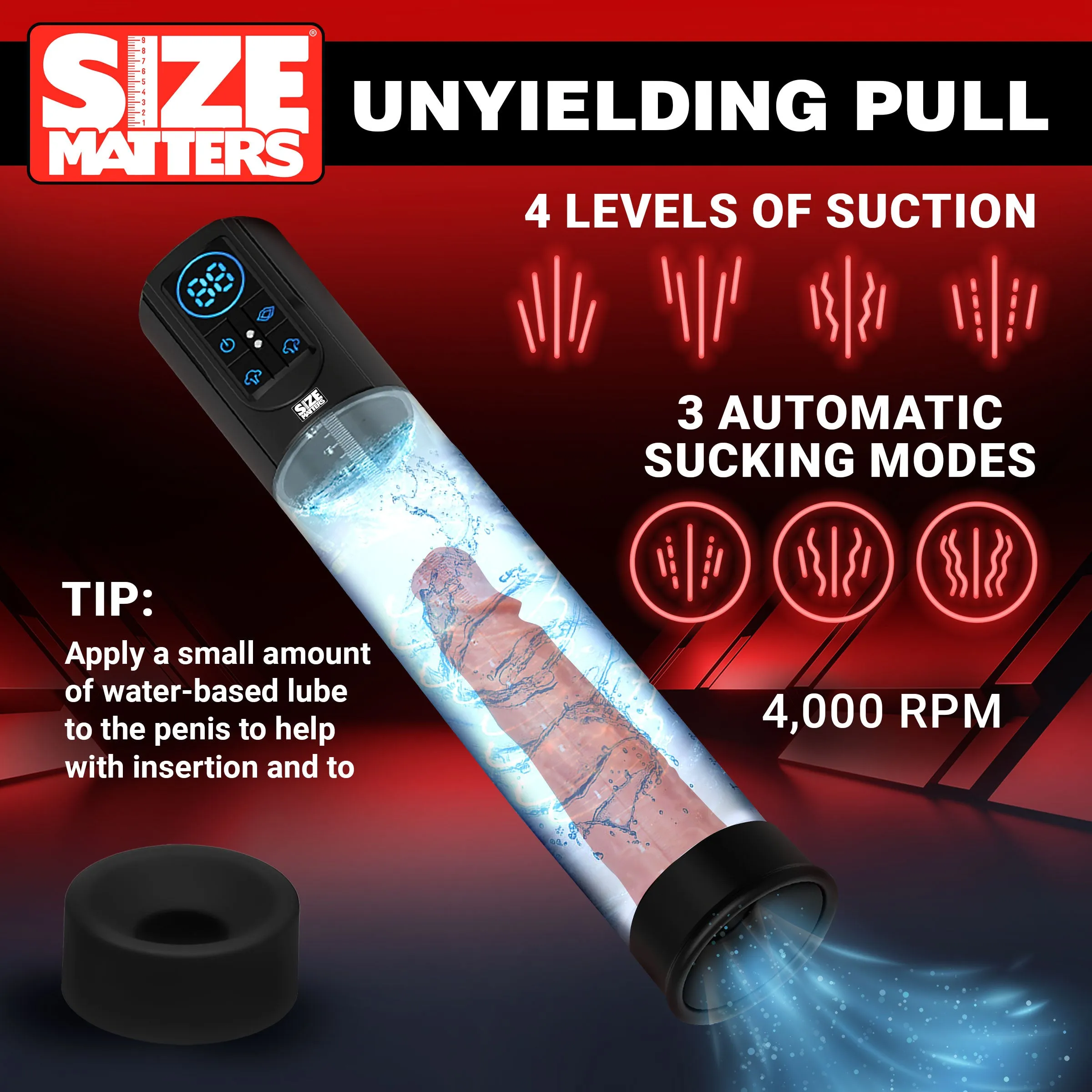 Sucking Penis Pump w/ Digital Display