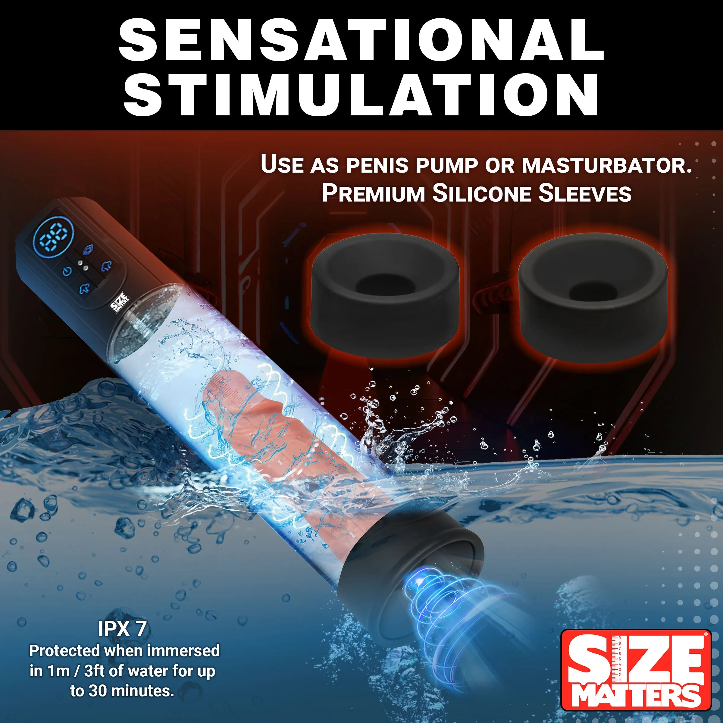 Sucking Penis Pump w/ Digital Display