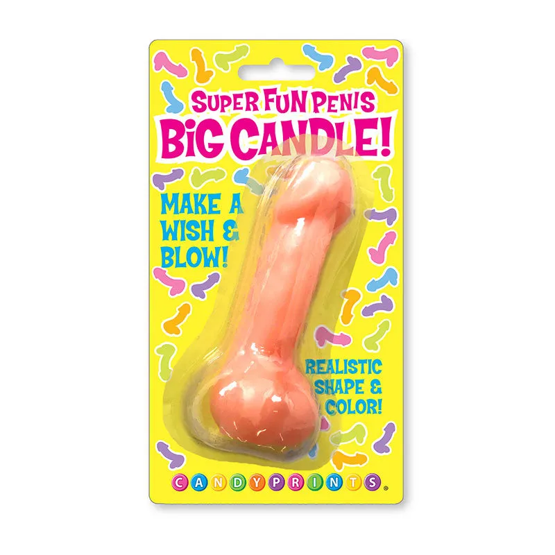 Super Fun Big Penis Candle. Pink