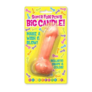 Super Fun Big Penis Candle. Pink