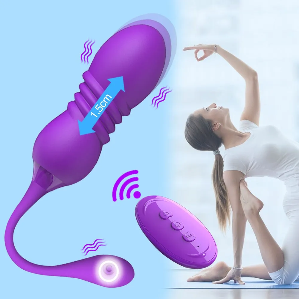 Telescopic Dildo Remote Control Vibrators for Women