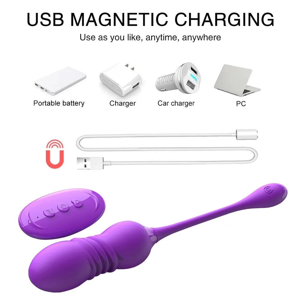 Telescopic Dildo Remote Control Vibrators for Women