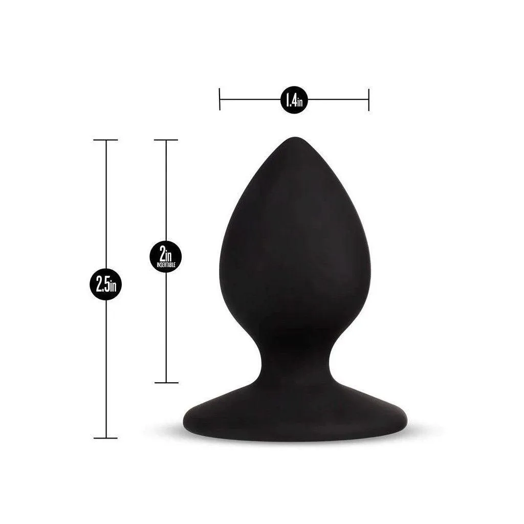 Temptasia Slut Silicone Butt Plug. Black