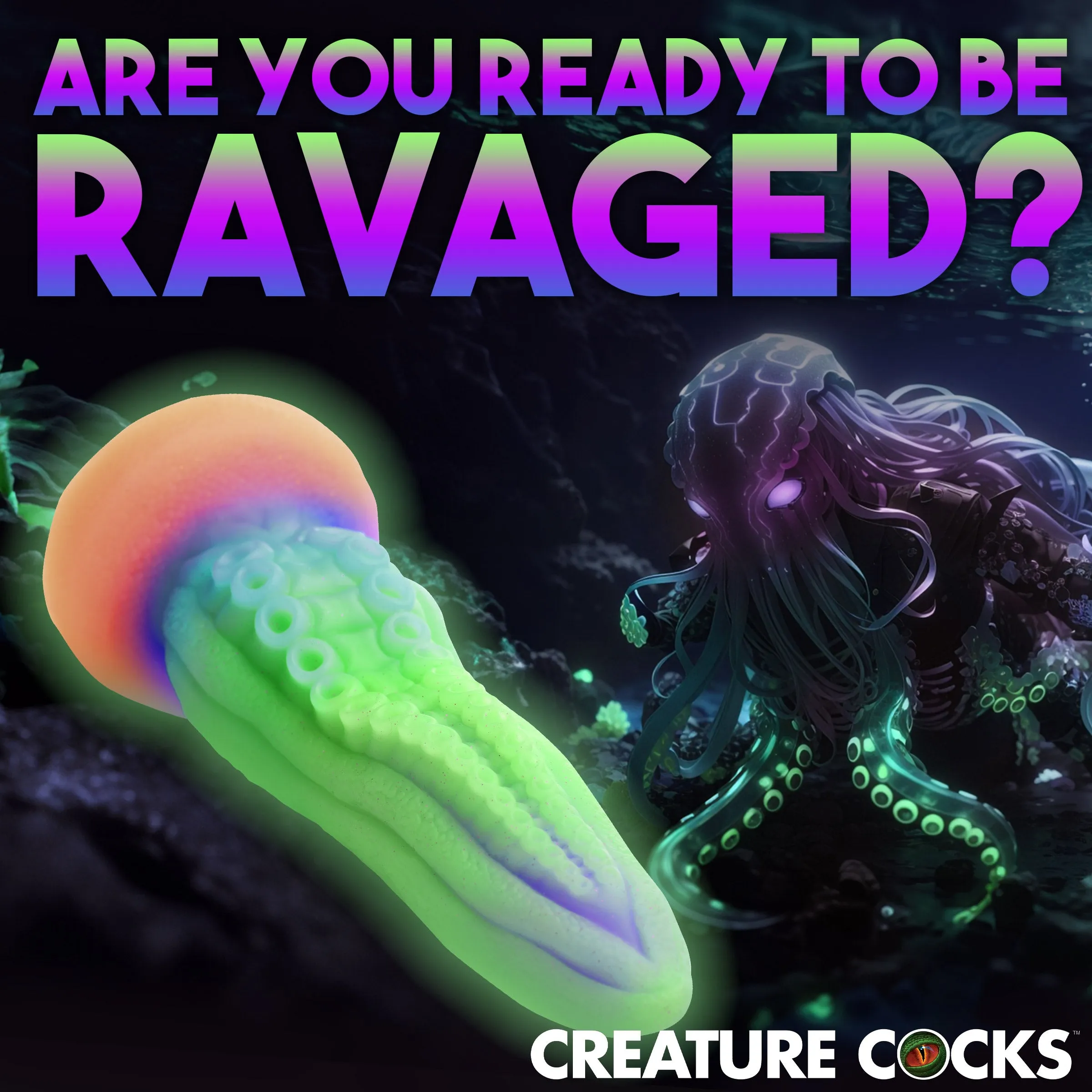 Tentacle Glow In The Dark Dildo