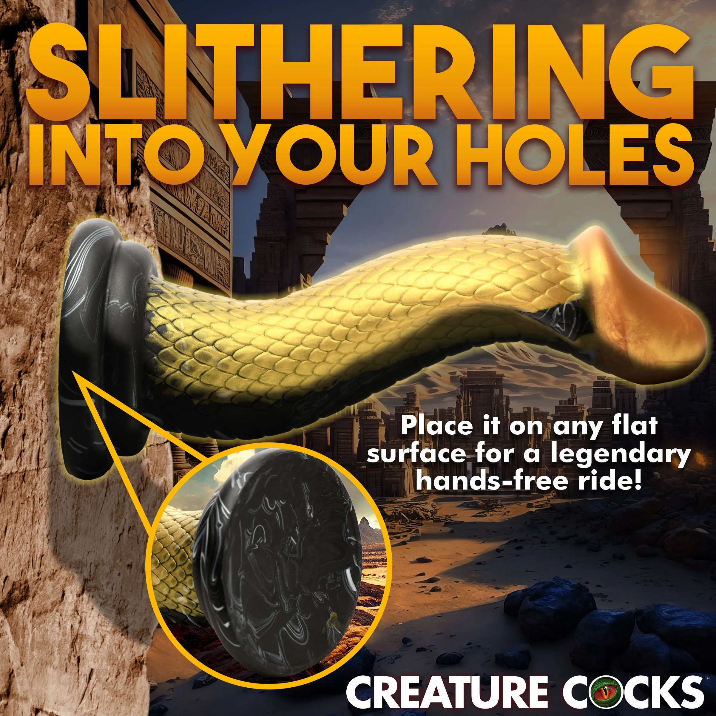 The Golden Snake Dildo