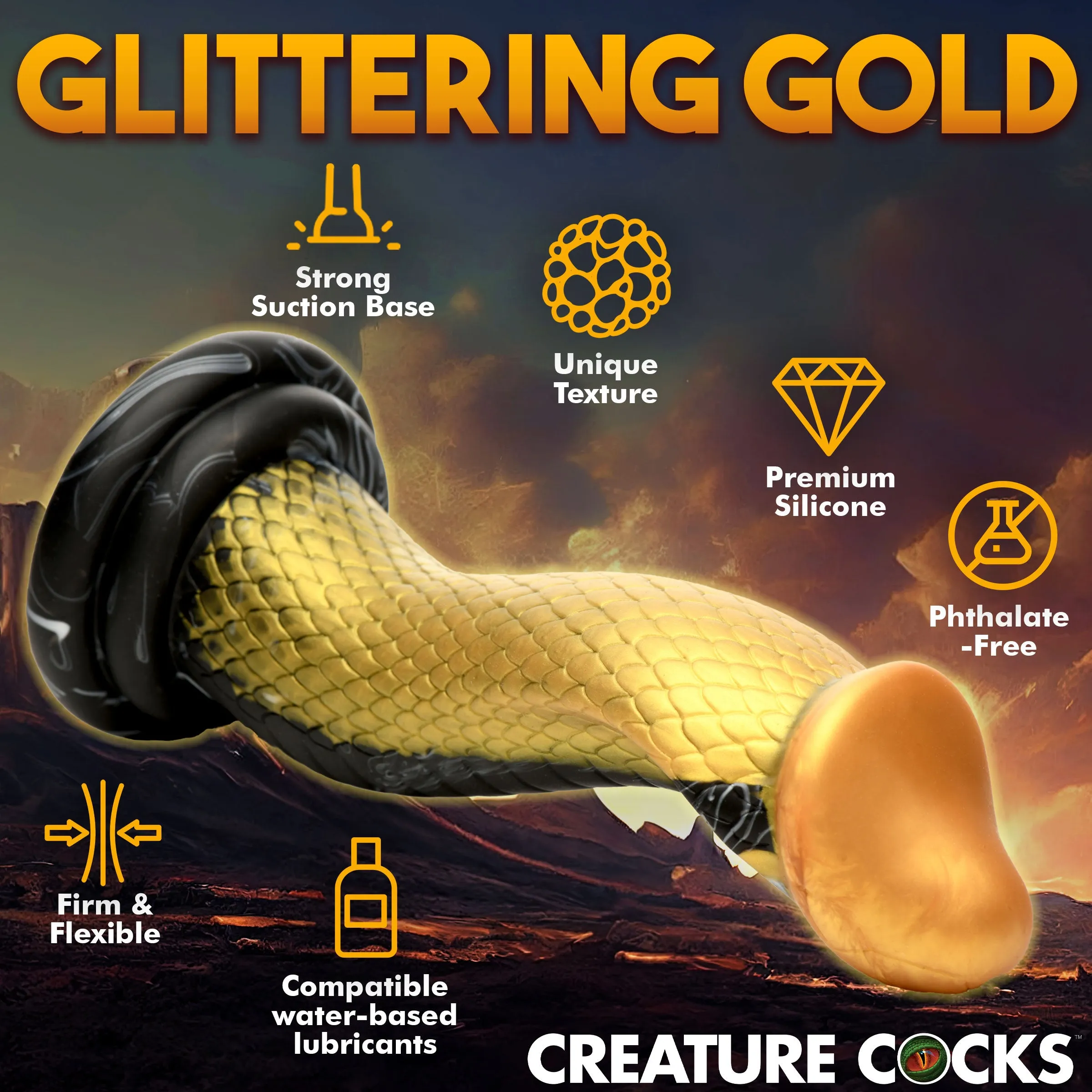 The Golden Snake Dildo