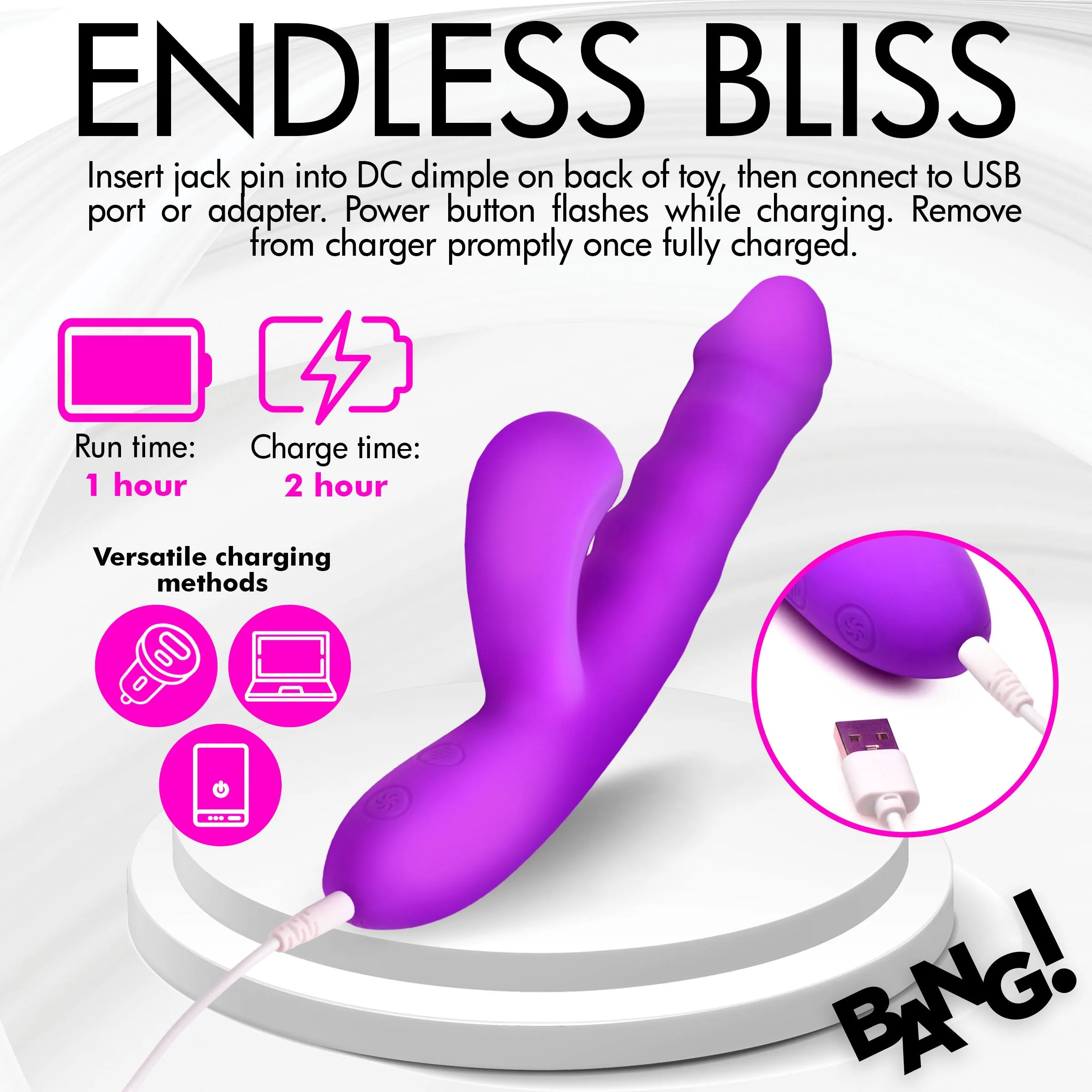 Thrusting And Sucking Rabbit Vibrator