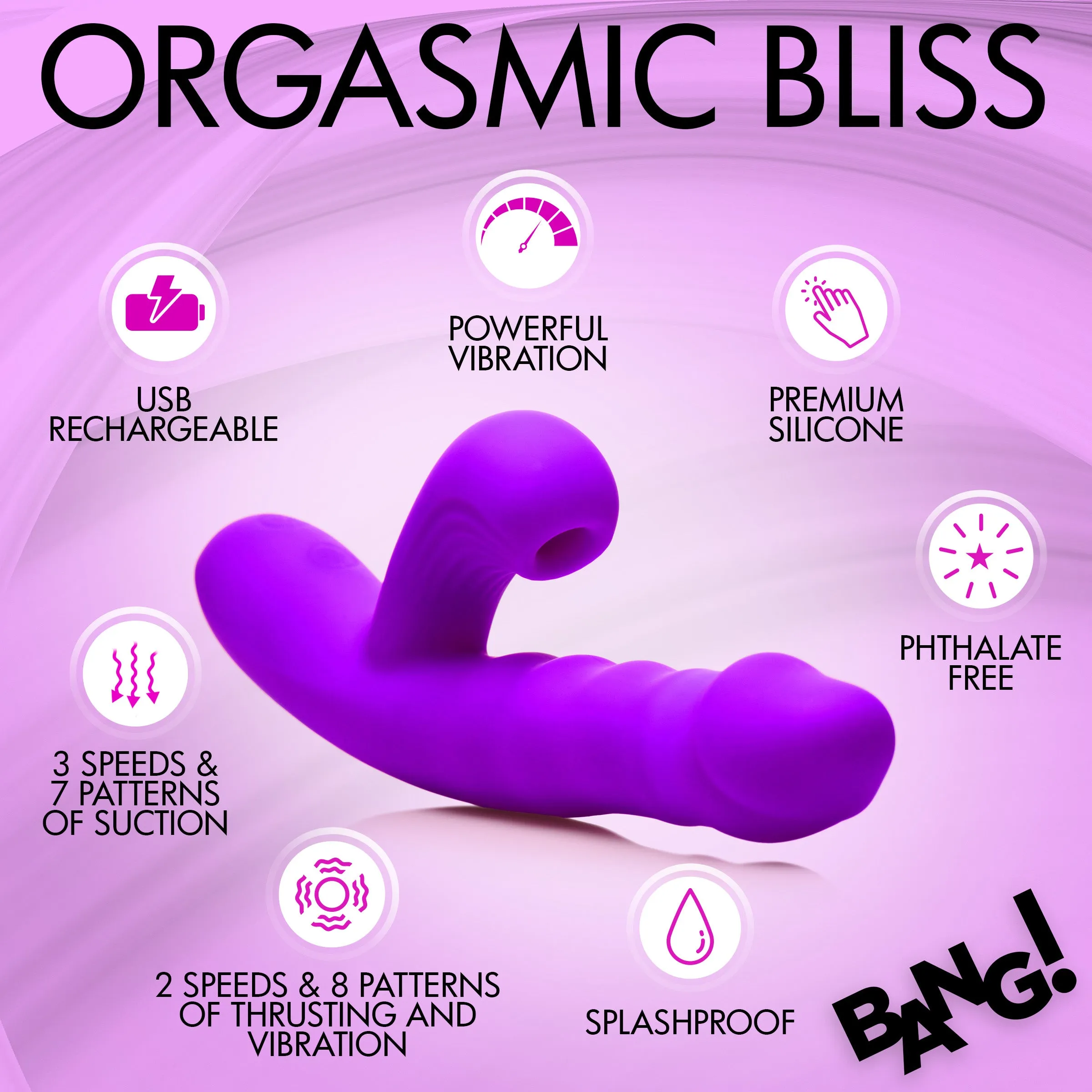Thrusting And Sucking Rabbit Vibrator
