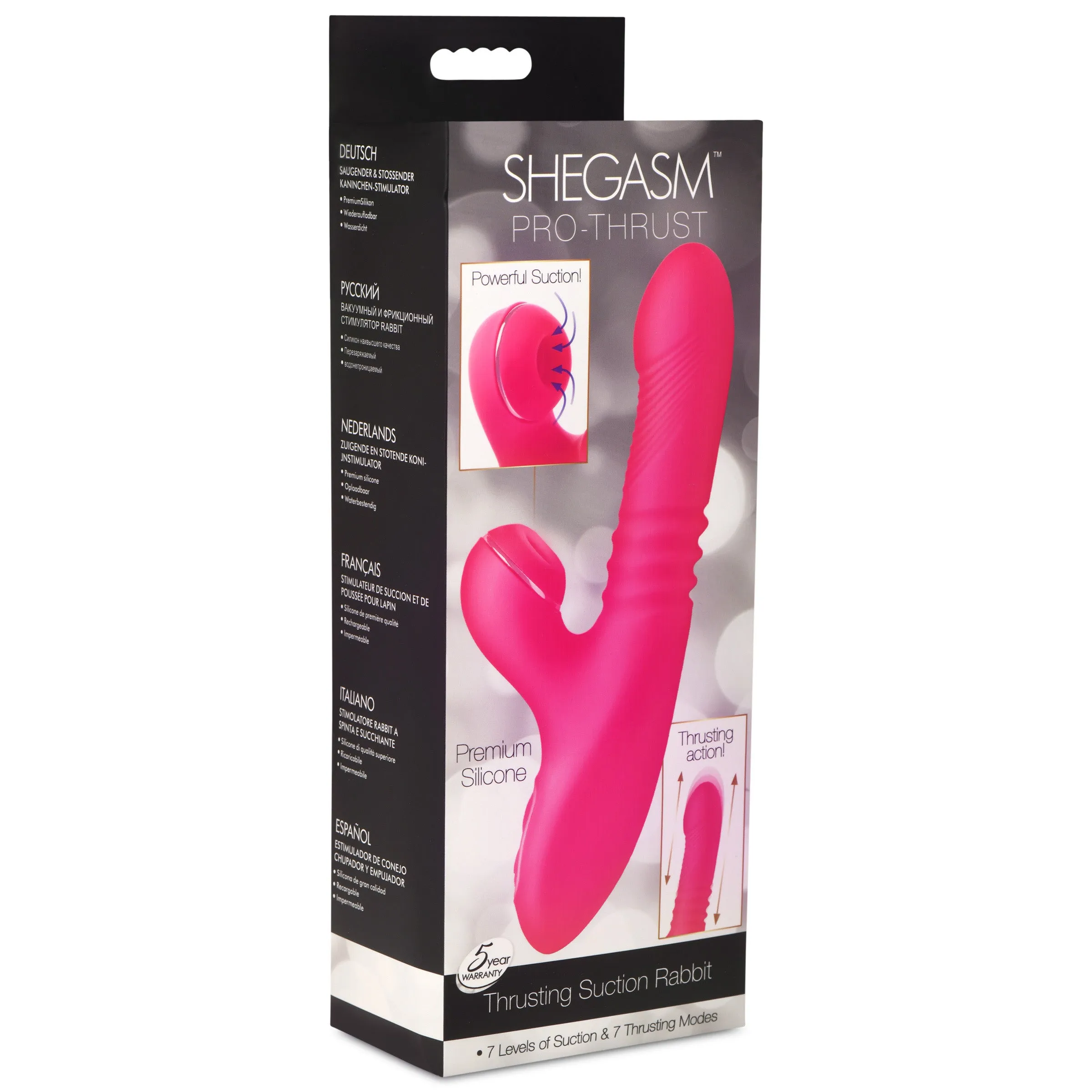 Thrusting Suction Rabbit Vibrator